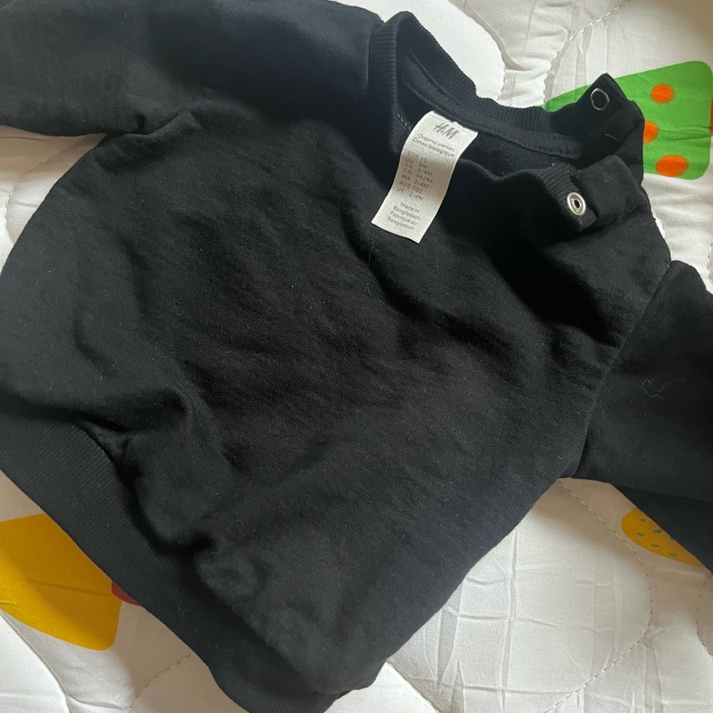 H&M Black Baby Sweatshirt